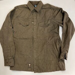 Kuhl Brown Button Down Shirt Size men’s M